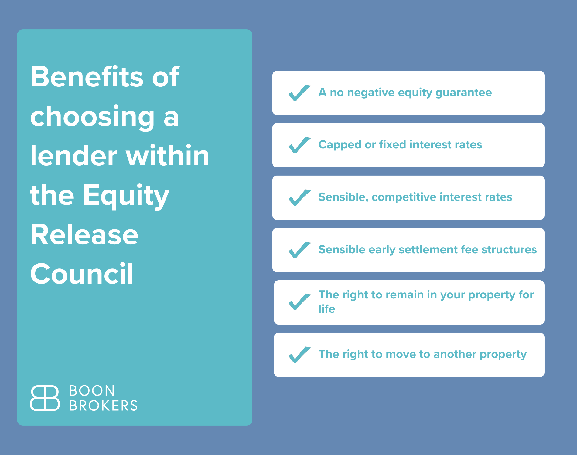 benefits of choosing a lender within equity release council