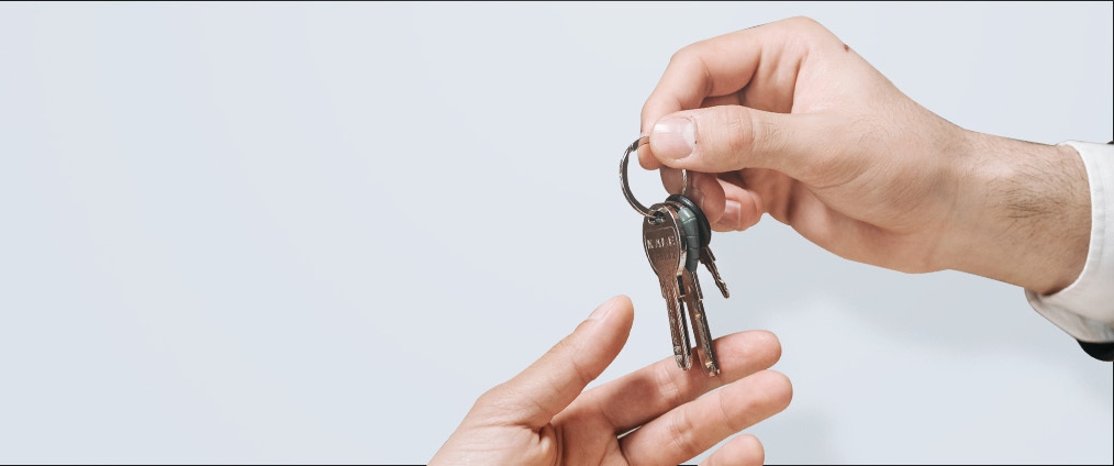 giving person house keys