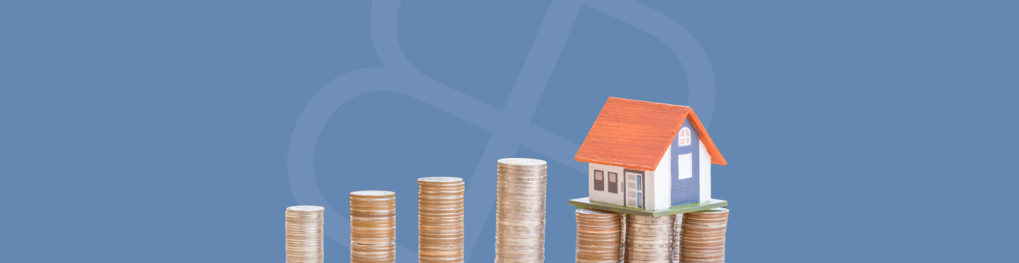 House with coins